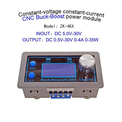 ZK-4KX DC DC Buck Boost Converter CC CV 0.5-30V 4A 5V 6V 12V