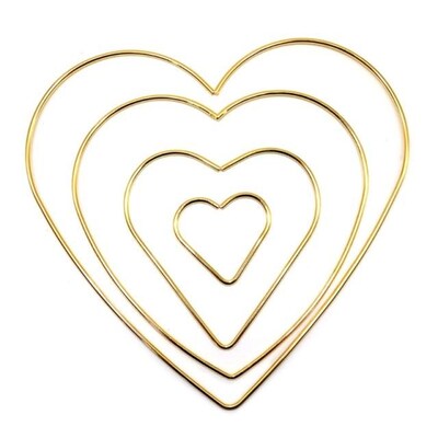 Love Heart Metal Craft Hoops Dream Catcher Rings 适用于 Drea