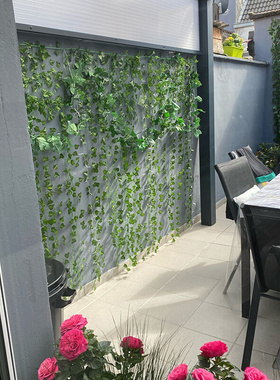 12pcs 2M Ivy green Fake Leaves Garland Plant Vine Foliage Ho