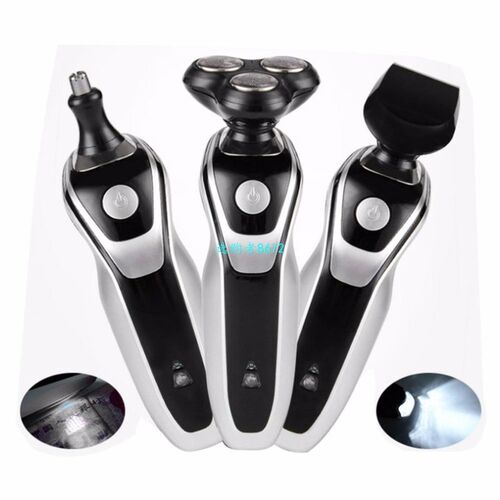 5-In-1 4D 3 Blades Men Electric Shaver Waterproof Rotating E
