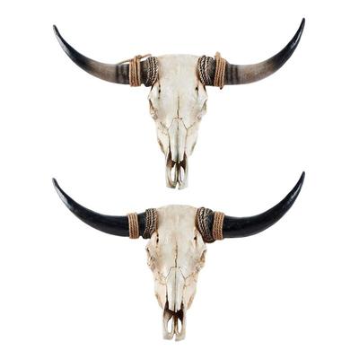Animals Heads Wall Decor Cow Resin Statues Wall Plaque