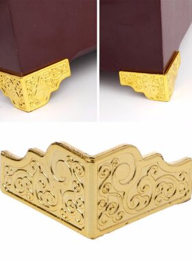 20PCS Gold Jewelry Box Wood Case Decorative Feet Leg Corner