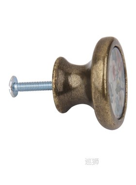 6Pcs Vintage Brass Wardrobe Drawer Door Cupboard Pull Bin Re