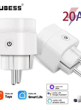 Tuya 16/20A WiFi Smart Plug Socket With Power Energy