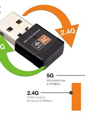 Wireless USB Adapter 600Mbps Wifi Network Card Ethernet
