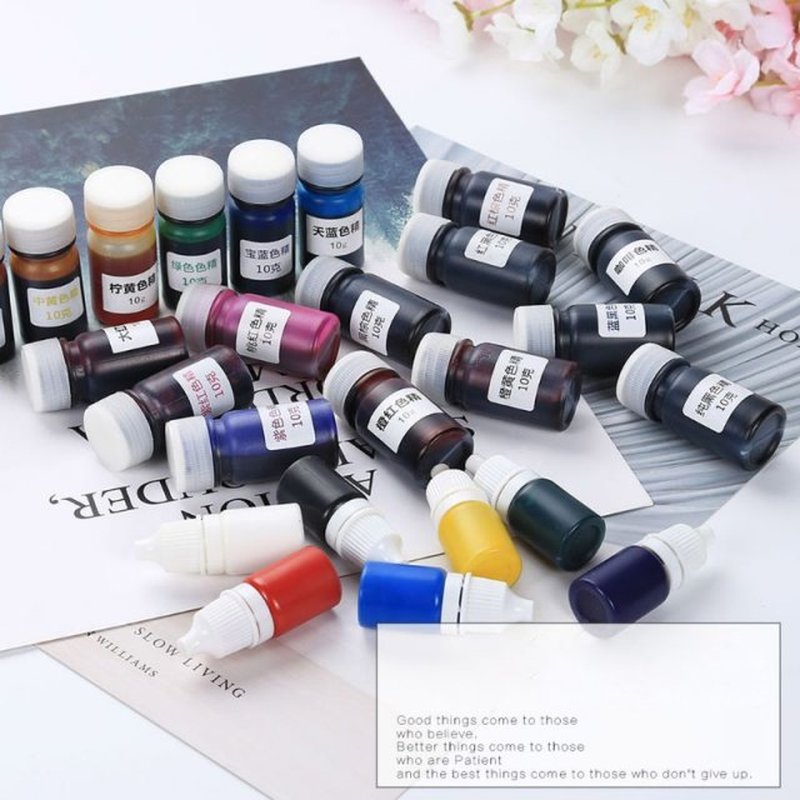 17 Pcs/Set Resin Drop Glue High Concentration Transparent Co
