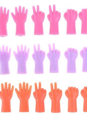 6 Pcs Gesture Shape Knitting Needles Stitch Protectors For