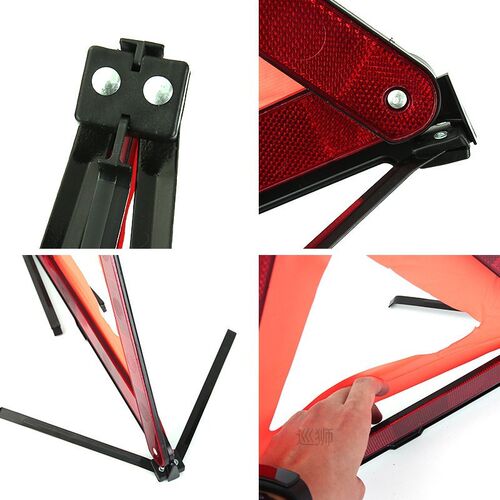 Car Emergency Breakdown Warning Triangle Car Stop Sign Tripo