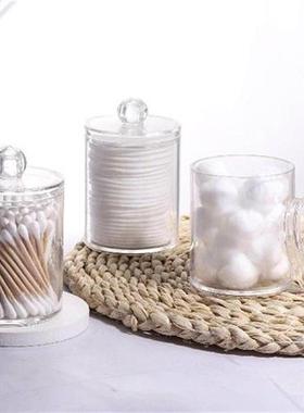 1PCS Transparent Cotton Swabs Stick Storage Box Clear