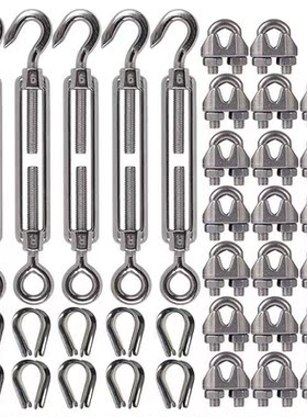 304 Stainless Steel Turnbuckle M6 Wire Rope Tension Tensione