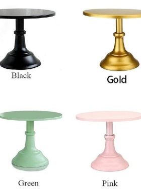 Metal Iron Cake Stand Round Pedestal Dessert Holder Cupcake