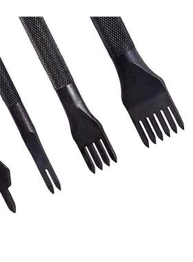 Lether Crft Tools Kit Hnd Sewing Crving Stitching Punch