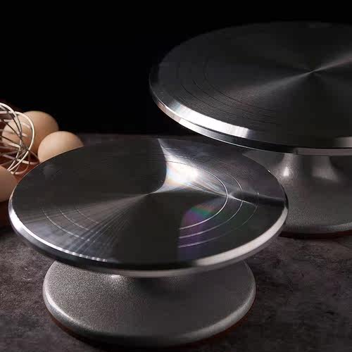 DIY Cake Stainless steel Turntable Mold Cake Plate Rotating