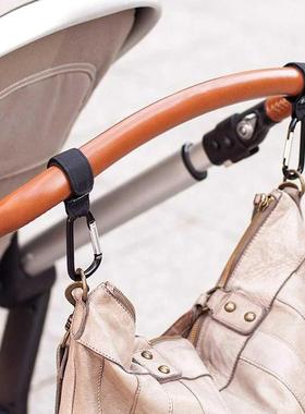 2pcs Baby Stroller Hooks Metal Non-Slip Adjustable Hanger Pr
