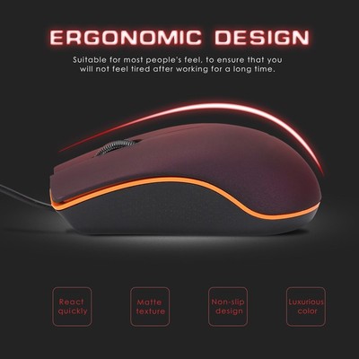 Mini M20 Wired Mouse 1200DPI Optical SB 2.0 Pro Gaming Mouse