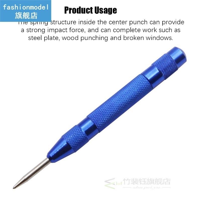 Automatic Center Pin Punch Spring Loaded Marking Locator Hol