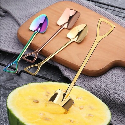 Spoon Rust-proof Reusable Ice Cream coffee Scoop Dessert Spo