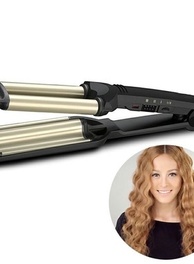 Professional Wave Hair Styler 3 Barrels Big Wave Curling Iro