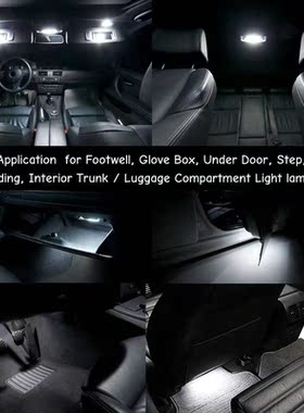 2Pcs LED Courtesy Footwell Under Door Light  63316972605 For