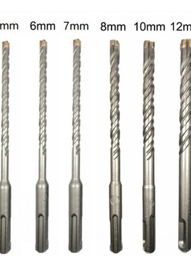 6Pcs 5-12mm SDS Plus Lectric Hammer Drill Bits 5/6/7/8/10/12