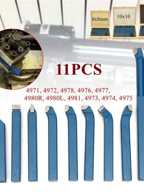 11PCS  Carbide Tip Cutting Turning Boring Bit Mini Metal Lat