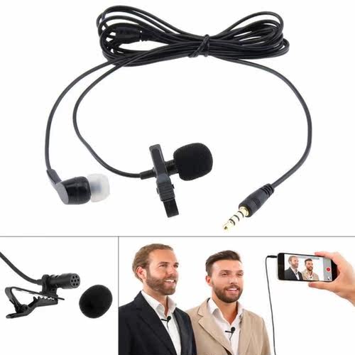 4 Pole 3.5MM  Headsets Microphone Suit Mobile Phone DSLR