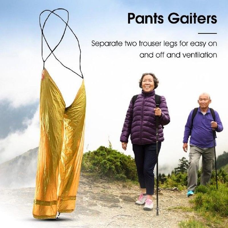 1 Pair Simple Ski Gaiters One Size Leg Gaiters Dampproof
