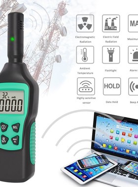 Digital Electromagnetic Field Radiation Detector Temperature