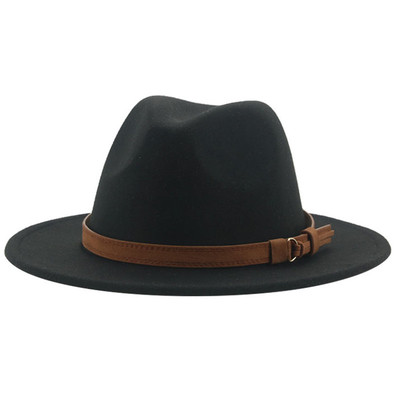 fedora hats for women men wide brim solid women hats band be