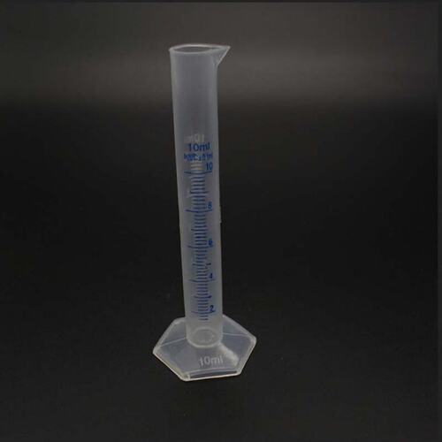 10ml Plastic Measuring Cylinder Graduated Cylinders Containe