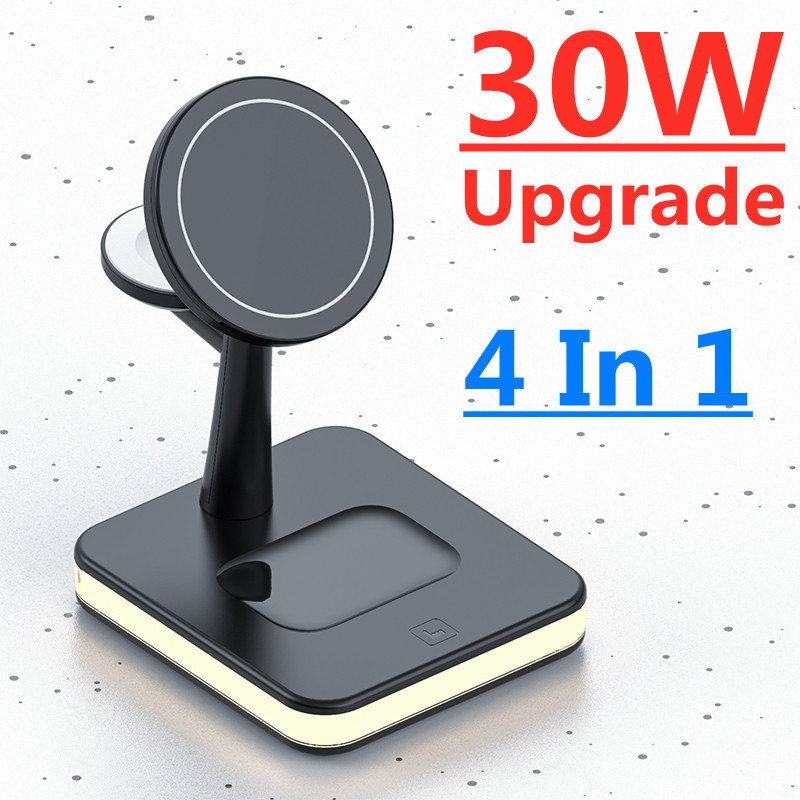 30W 3 in 1 Magnetic Wireless Charger for Macsafe iPhone 12 1