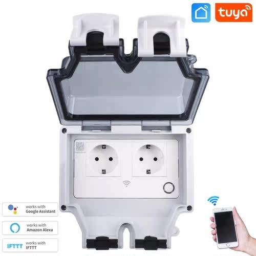 1pcs New Outdoor Waterproof USB Socket Box Two Position Wall