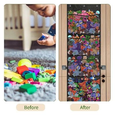 Stuffed Animal Storage Breathable Pockets Over The Door