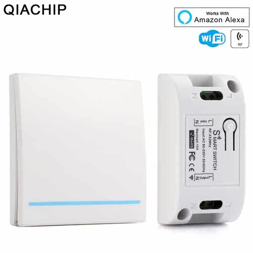 QIACHIP 433Mhz RF Smart Wifi Wireless Remote Control Light