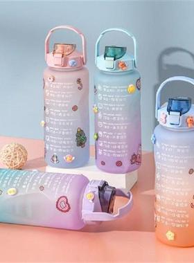2L 1L Large Capacity Water Bottle With Bounce Lid Timeline