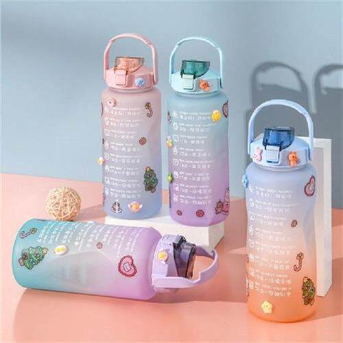 2L 1L Large Capacity Water Bottle With Bounce Lid Timeline
