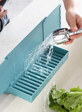 Retractable Sink Baffle Splash-proof Storage Compartment Kit