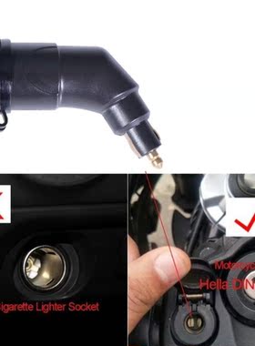 Curved 3.3A Motorcycle Power Adapter Dual USB Charger Waterp