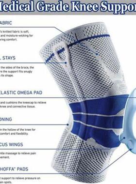 Only 1Pcs Sports Knee Pad Men Silicone Spring Knee Protector