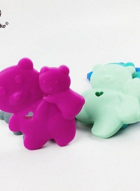 Silicone Teether Mix Color Parenting 2pc Mommy Bears Kids Cr