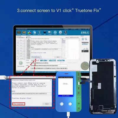 JC V1 Light Sensor True Tone Repair Viration Recovery For Ip
