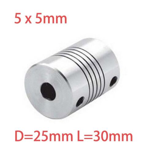 10PCS 5x5mm CNC Stepper Motor Shaft Coupler Flexible Couplin