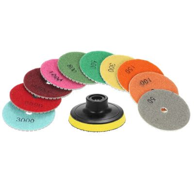 10pcs 3 Diamond Flexible Wet Polishing Pads abrasive tools