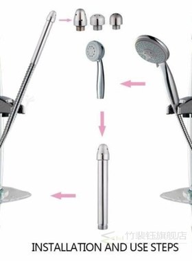 Shower Enema Water Nozzle 3Style Head  Douche l Clean Kit Cl