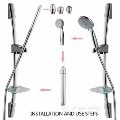 Shower Enema Water Nozzle 3Style Head  Douche l Clean Kit Cl