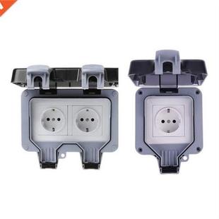 Outdoor Sockets Waterproof, Wall Electrical Outlets, IP66 Sw