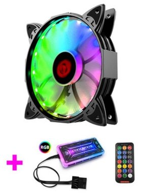 Amber Varible Color Computer PC Fan Adjust RGB Cooling Fan 1