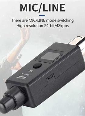 1 Pair Microphone Wireless System UHF DSP Transmitter Receiv