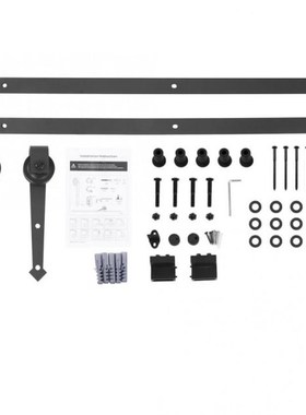 6FT Sliding Barn Door Hardware Roller Track Rail Kit Set for