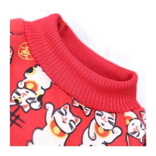 Pet New Years Dress Sweater Couple Model Dog Cat Clothes